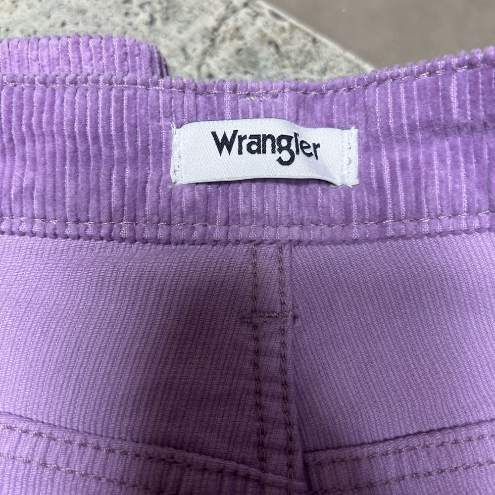 Wrangler Westward 626 high rise bootcut lilac purple corduroy pants boho cowgirl - Picture 12 of 14
